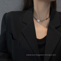 Shangjie Oem Kalung Coréia mais recente Design Trendy Colar Heart Shape Women Moda Moda de Aço Anterior